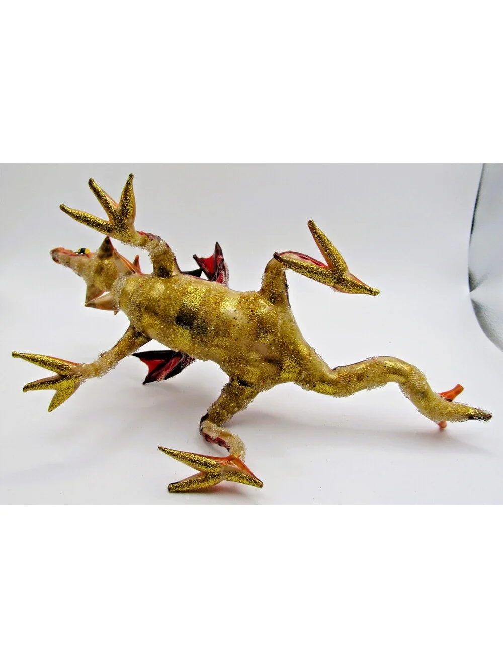 Morawski Ornaments Polish Hand-Blown Glass Dragon Christmas Ornament